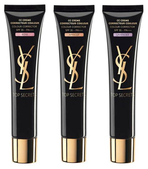 ysl top secrets cc cream rose|Yves Saint Laurent Top Secrets CC Cream Color Correcting Primer.